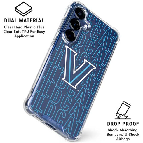 Villanova University Logo Large Galaxy S25 Clear Case